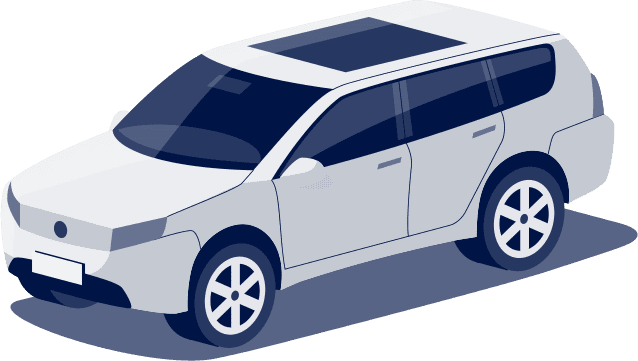 White Estate Car illustration icon